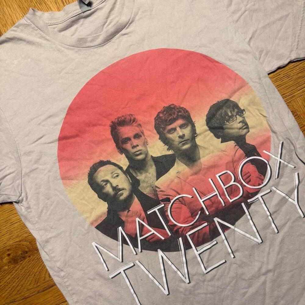 Matchbox Twenty Tour Graphic T-Shirt Next Level Gray